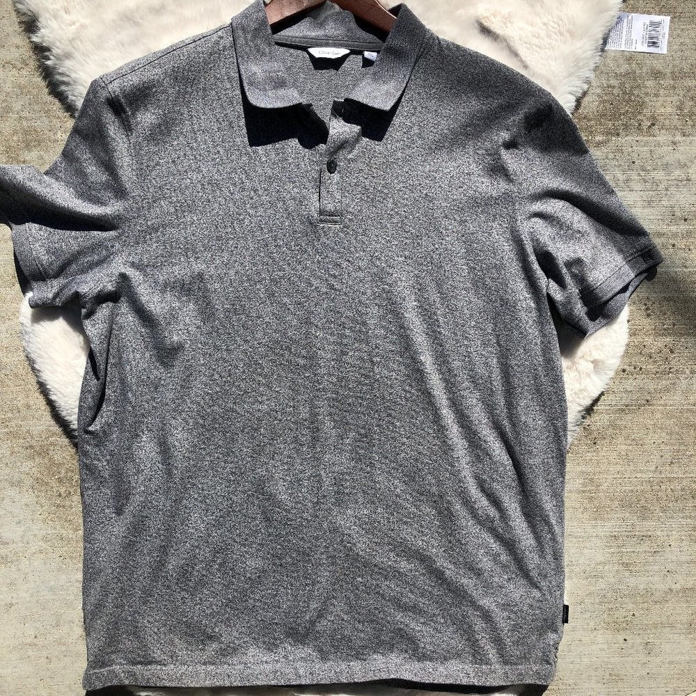 Calvin Klein Men's Grey Polo Shirt